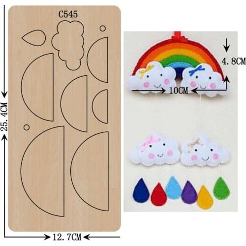 New rainbow Wooden die Scrapbooking C-545 Cutting Dies Multiple sizes