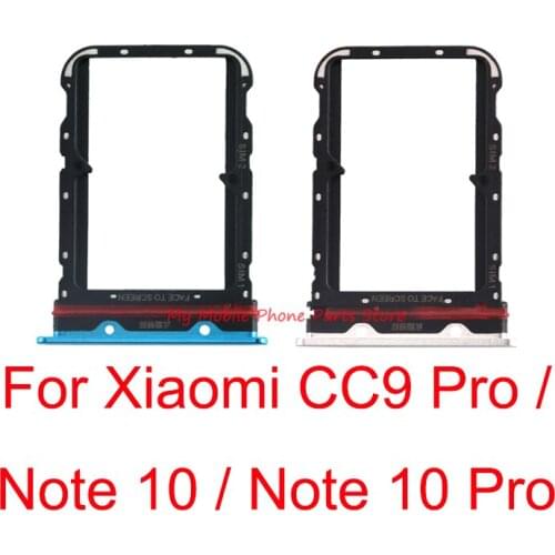 Mobile Phone SIM Card Tray Holder For Xiaomi Mi CC9 Pro Sim Tray Card Reader Slot For Xiaomi Mi CC9pro Replacement Parts
