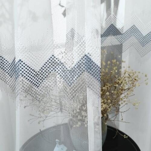 European Curtains for Living Room Tulle By Window Curtain Kitchen Bedroom Door Fabric Sheer Modern House Mosquito Net Treatments