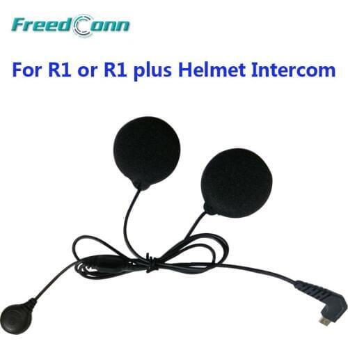Soft Earpiece Microphone Mic For R1 or R1plus Motorcycle Helmet Intercom BT Interphone for Full face and Intergral Helmets