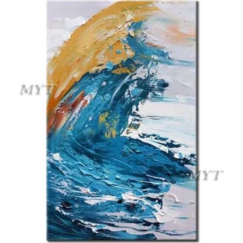 The Rough Waves Of The Sea Abstract Oil Painting Wall Art Home Decor Picture Modern Oil Painting On Canvas 100% Handpainted