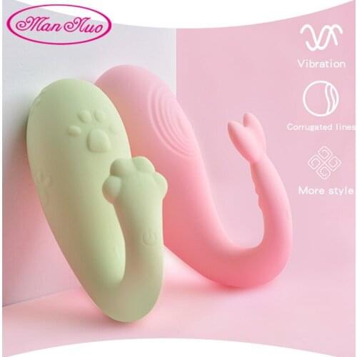 Kawaii Cute Fish Sex Vibrators Toys For Women Stimulator Clitoris G-spot Massage Mini Sex Toys Adults Erotic Products for Female