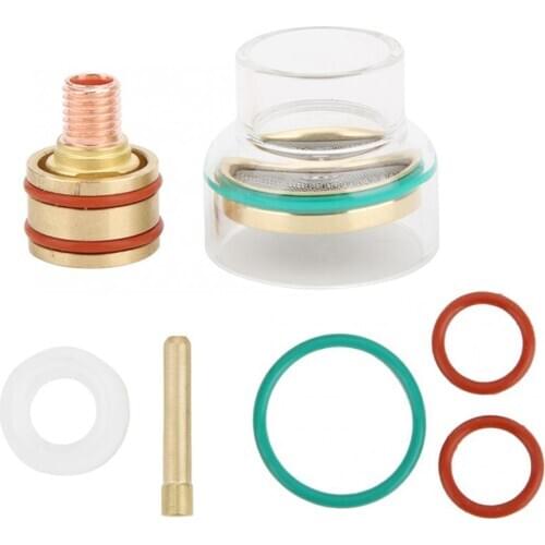 Gas Lens Cup O Ring Kits TIG Welding Torch Tungsten Electrode Accessories Sets WP-17/18/26 Argon Arc Burners Tools