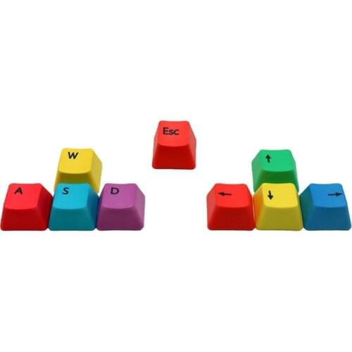 9 Key Keycap WASD Mechanical Keyboard Keycaps OEM Profile PBT RGBY Modifiers P9YA