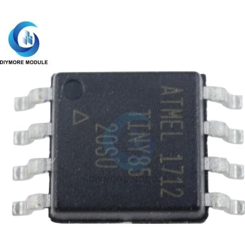 10 PCS/Lot ATTINY85-20SU IC Chip 8-bit Microcontroller with 2/4/8K Bytes In-System Programmable Flash ATTINY85-20SU SOIC-8