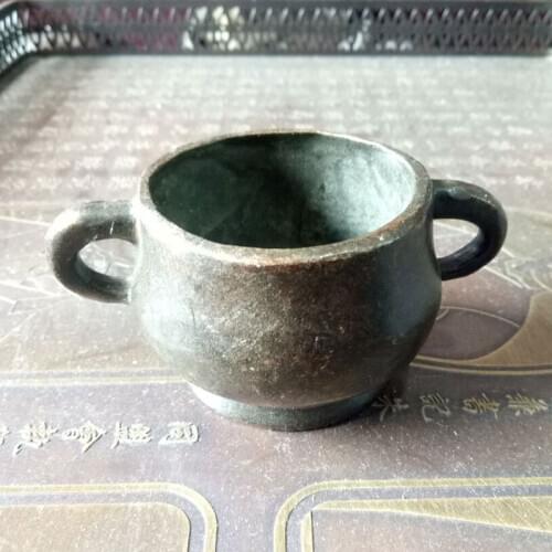 Wholesale small incense burner classical pure copper hand-made pulping incense burner base small ornaments home accessories