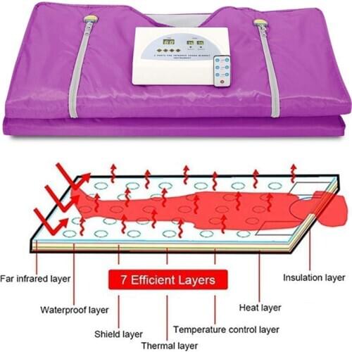 Sauna Blanket Hand-reachable Design Digital Thermal Sauna Blankets Heating Body Shaper For Weight Loss and Fitness Relieve Pain