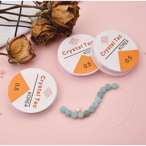 One Roll Crystal Elastic Thread Flexible DIY Beading Stretch Cords For Necklace Bracelet Jewelry Making Accessories Decoration