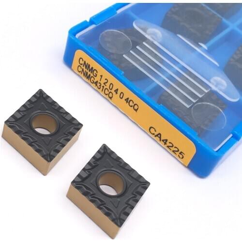 10pcs CNMG120404 CQ CA4225 High Quality Carbide Inserts External Turning Tools CNC Hard Metal Turning Tool For steel Machining
