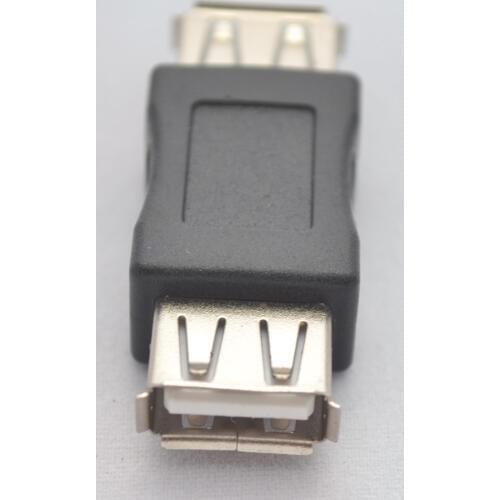 Plug A Female to Female USB 2.0 Coupler Cord Adapter for Extension Cable Port 50pcs/lot