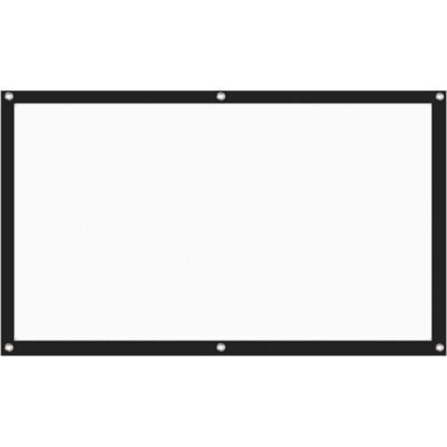 100 Inch 3D HD Projector Sn 16:9 Anti-Crease Projection Movies Sn Canvas for Home Theater Outdoor