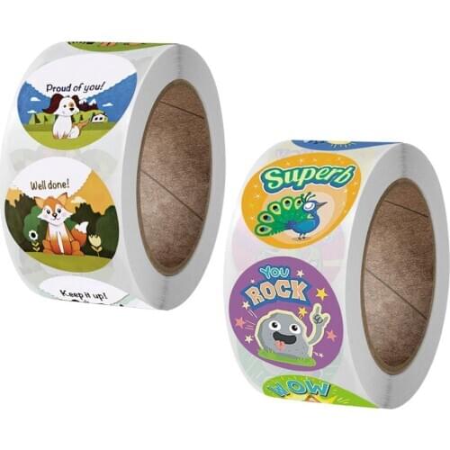 Qiduo 500pcs Lovely cute Stickers for School Reward Stickers Classroom Decoration encouragement sticker for student teacher
