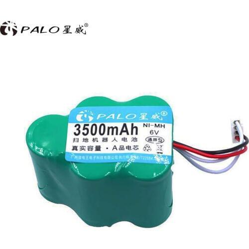 PALO 6V 3500mAh Replacement Battery for Ecovacs Deebot D650 D680 D73 D76 D62 D63 D65 D66 D68 D77 D79 730 760 TBD71