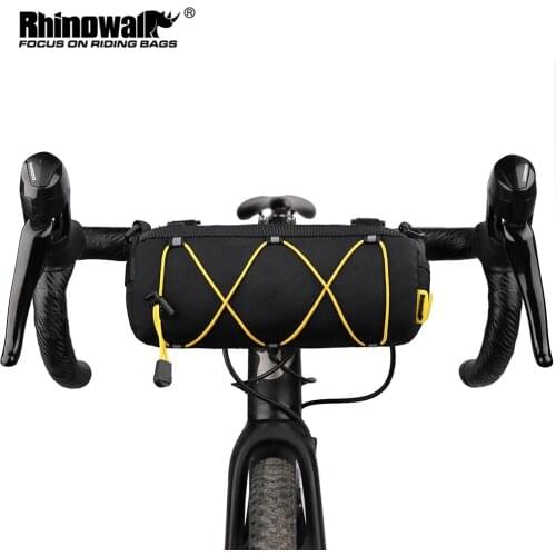 Rhinowalk Front Tube Bag 2.4L Bicycle Bag MTB Road Handlebar Pannier Multi-purpose Big Capacity Backpack Cycling Travel Commut