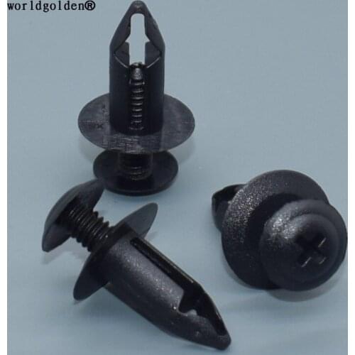 Worldgolden 100pcs auto clip Push-Type Retainer for Nissan 66860-01W01, GM 94051993 Mitsubishi M344737, M406893