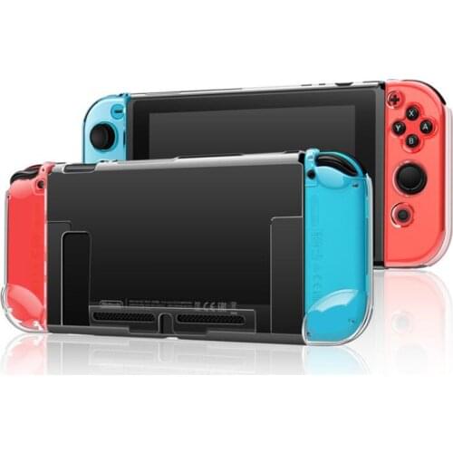Clear PC Hard Case Protective Cover Shell for Nintend Switch Console Joy-Con Controller Crystal Transparent Full Body Protector