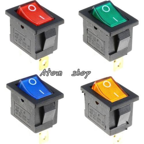1PCS KCD1 Button On-Off 3Pin DPST Boat Car Rocker Switch 6A/10A 250V/125VAC