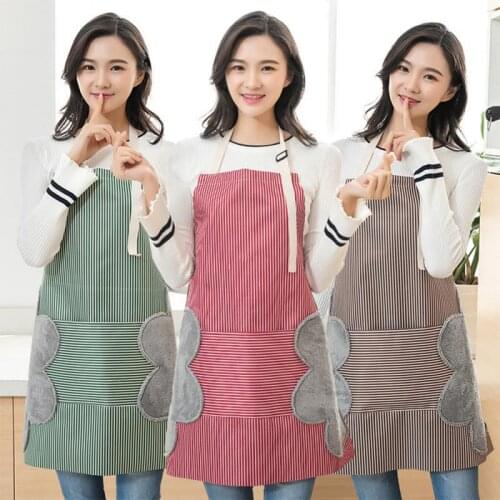 1 Pcs Kitchen Home Apron Unisex Dinner Party Cooking Bib Cleaning Apron Big Pocket Baking Accessories Delantal Cocina Cooking