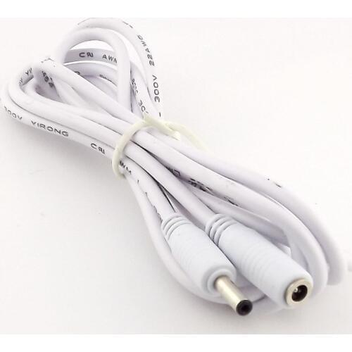 1pcs DC Power 3.5mm x 1.35mm Female to Male Camera Extension Adapter Cable 5ft/3ft/10ft/5m White
