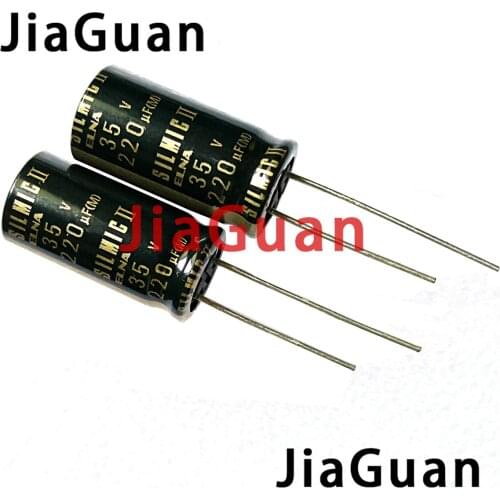10PCS Thailand NEW ELNA RFS SILMIC II 35V220UF 12.5X25MM SILMICII 220UF 35V hot sale 220uF/35V