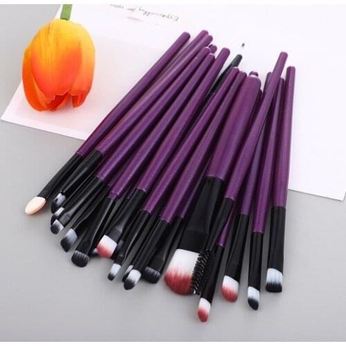 20 Pieces Makeup Brushes Set Eye Shadow Foundation Powder Eyeliner Eyelash Lip Make Up Brush Cosmetic Beauty Tool Kit