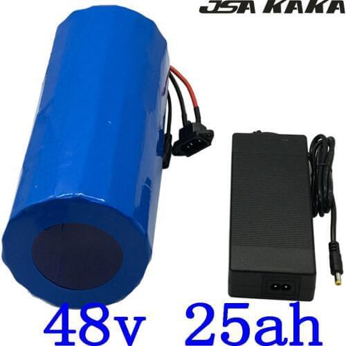 2000W 48V 25AH Electric Bike Battery 48V 25AH ebike Battery 48V Lithium battery use LG cell with 50A BMS +5A charger Free duty
