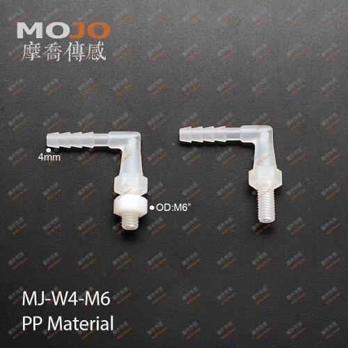 2020 Free shipping MJ-W4-M6 Elbow pcb mounting connector fitting 100pcs