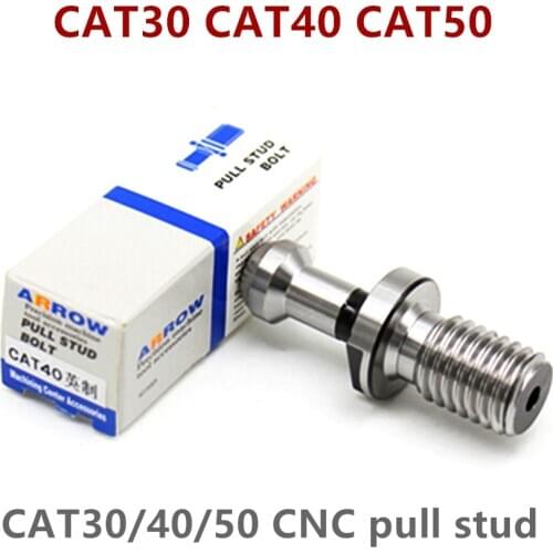 5pcs Imperial CAT CNC pull nail CAT40 thread pull nail CAT30 CAT50 pull nail CAT handle pull nail