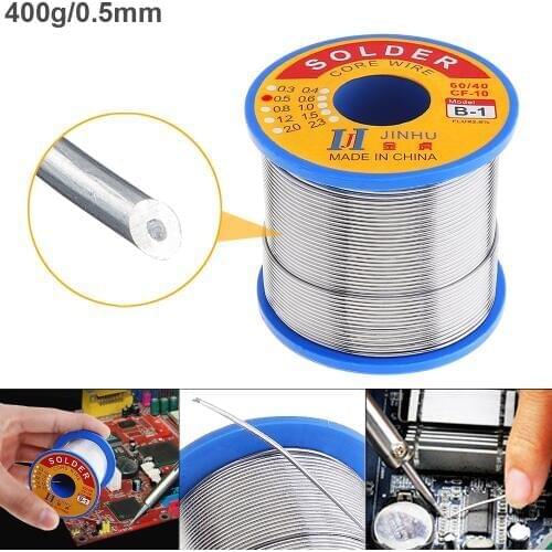 60/40 B-1 300-500g 0.5mm-1.2mm No-clean Rosin Core Solder Wires with 2.0% Flux and Low Melting Point for Electric Soldering Iron