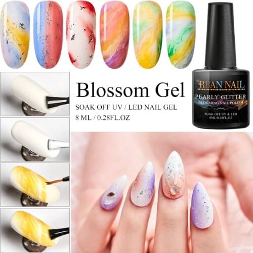 8ml Watercolor Nail Blooming Polish Gel Smoke Effect Marble Smudge Liquid Gradient Manicure Women Beauty Tools nail Gel Varnish