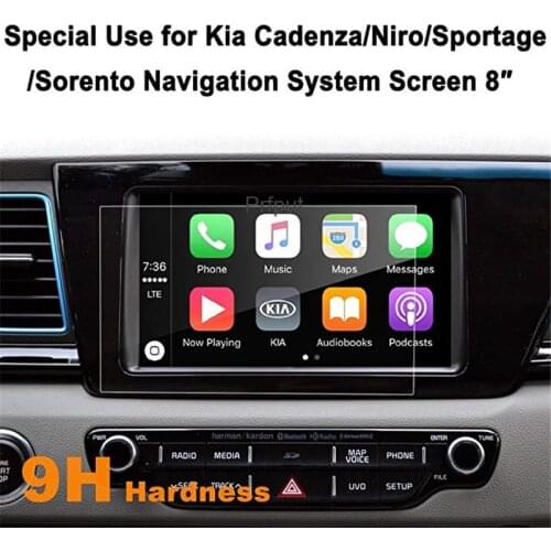 Car Tempered Glass Navigation Infotainment Center Touch Screen Protector for Kia Cadenza NIRO Sportage Sorento 2017-20198 Inch