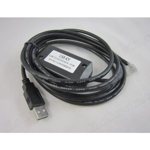 Free Shipping USB-KV Adapter Programming Cable for KEYENCE KV series PLC, USB KV with Indicator, USBKV