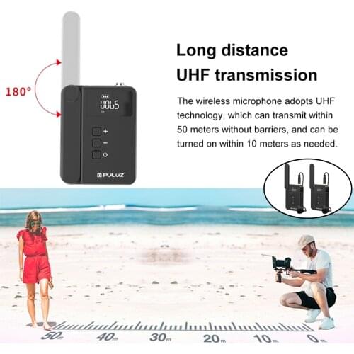 Wireless Lavalier Microphone for YouTube Facebook Vlogging Recording Compact