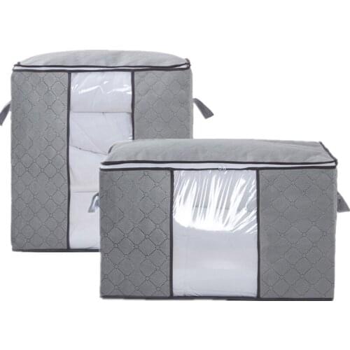 Large Foldable Clothing Storage Bag Quilt Clothes Wardrobe Closet Storage Bag Organizer Sock Toy Sundries Organizer Bags