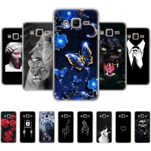 Case For Samsung Galaxy J2 SM-J200F J200H Silicon Soft Case For Samsung J2 2015 4.7" inch Back Cover 360 Full Protective Shell
