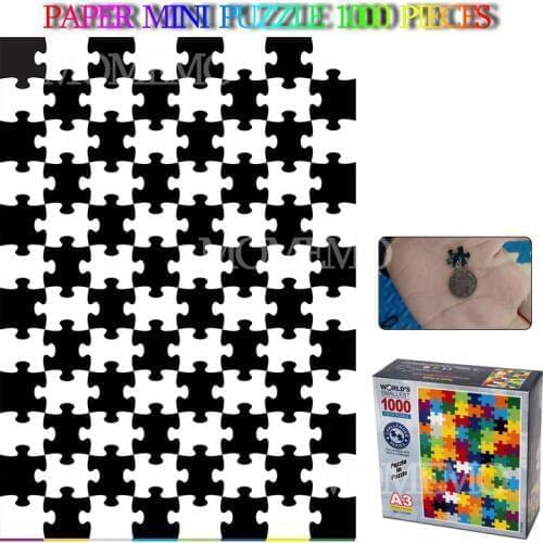 Black White Hell 1000 Pieces Paper Puzzle Mini Paper Puzzles 29*42cm Creative Adults Jigsaw Puzzles Teens Kids Family Fun Toys