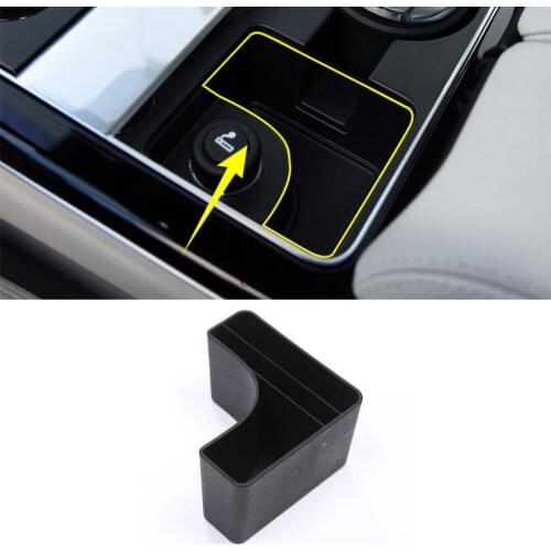 Car Central Console Storage Box Cup Holder Card Phone Tray Accessory For Land Rover Range Rover Velar 2017-2019