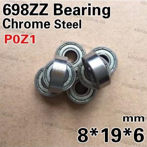 [CM698ZZ-P0]Free Shipping 10pcs chrome steel 698-2ZZ 619/8ZZ deep groove ball bearing 698zz 8*19*6 bearing