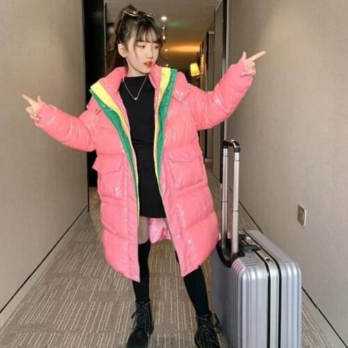 Children Warm Kids Winter Down Jacket for Girl Clothes Thicken Outerwear Clothing Parka Real Fur Coat Waterproof Snowsuit 4-14 Y