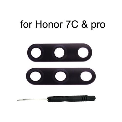 For Huawei Honor 7C Pro Phone Original Housing Frame New Rear Back Camera Glass Lens Cover For HUAWEI 7C Pro + Tools