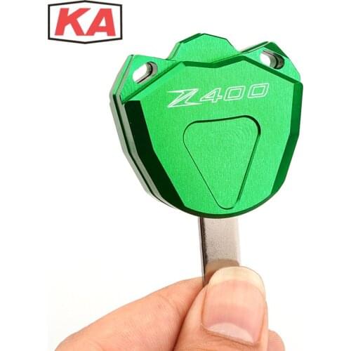 For Kawasaki Ninja250 Ninja400 NINJA 400 Z400 Z 400 High quality Motorcycle CNC Key Case Key Cover Key Shell (Key Without chip)