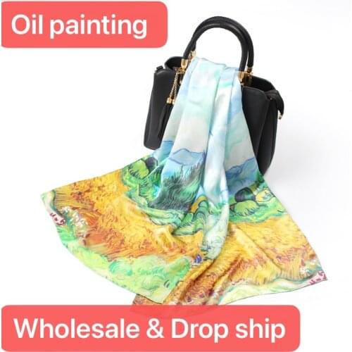 Brand New Designer Silk Scarf High Quality Foulard Bandana Long Lrage Shawls Wrpas Winter Neck Scarves Pashmina Lady Hijab 160