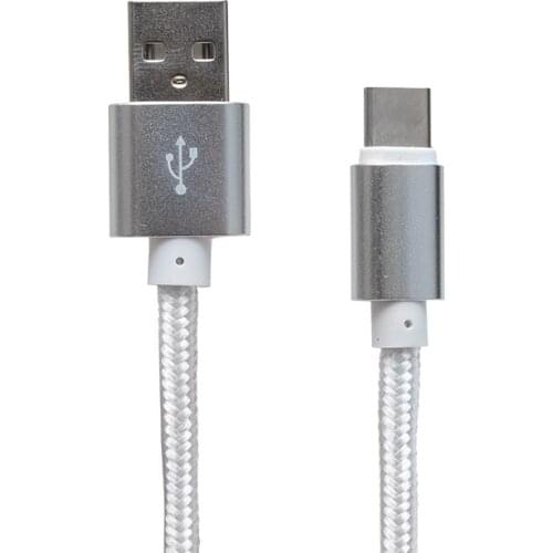 POWERMASTER METAL BRAIDED TYPE-C USB DATA CHARGER CABLE