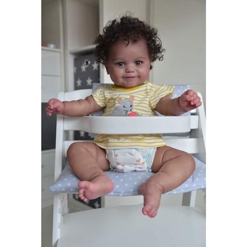 48cm Curly Hair Baby Maddie Dolls Reborn Toddler Doll Kids Toys Birthday Gift