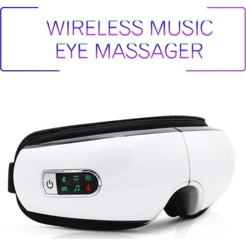 Eye Massager Wrinkle Fatigue Relieve Eye Airbag Vibration Massage Hot Compress Therapy Glasses Bluetooth Music Eye Relax NEW