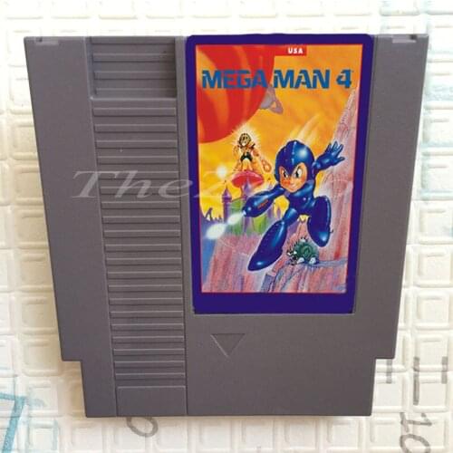 Mega Man 4 Video Game Card for 8 Bit 72 Pin System Console EU/US Universal Version Game Player