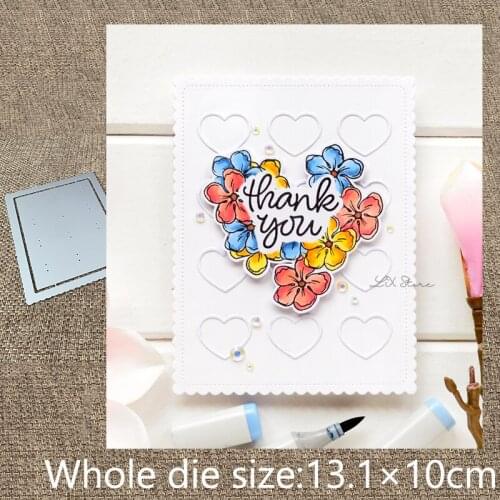 XLDesign Craft Metal Cutting Dies stencil mold heart cross frame decoration scrapbook Album Paper Card Craft Embossing die cuts