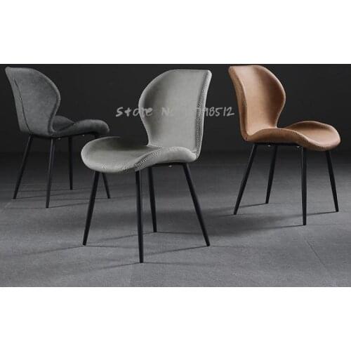 Nordic light luxury dining chair net red backrest makeup chair home restaurant dining table and chair modern simple leisure stoo