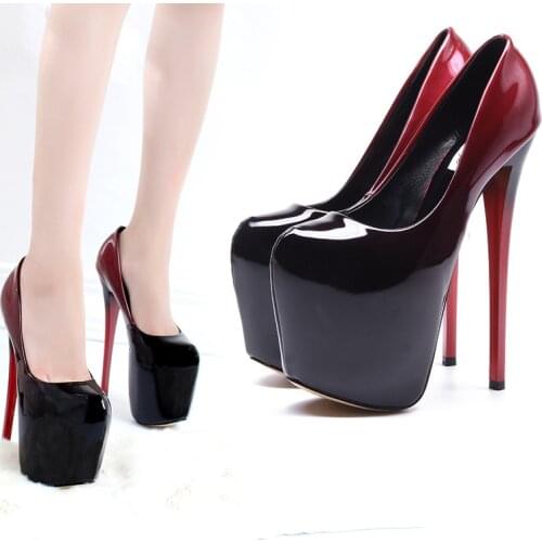 New High-heeled Shoes Woman Pumps Wedding Party Shoes Platform Women Shoes High Heels 11cm Suede Black Heels 2020