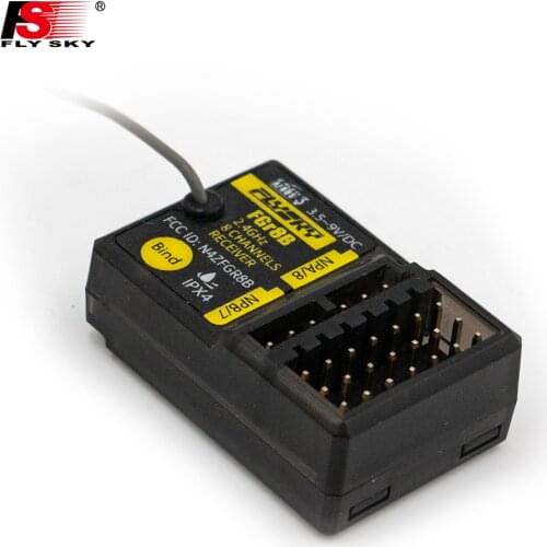 FLYSKY FGR8B 2.4GHz 8CH Receiver PWM/ PPM/ i-bus Output for AFHDS3 Transmitters RF Modules PL18/ NB4 /NB4 Lite/ FRM302 RC Car